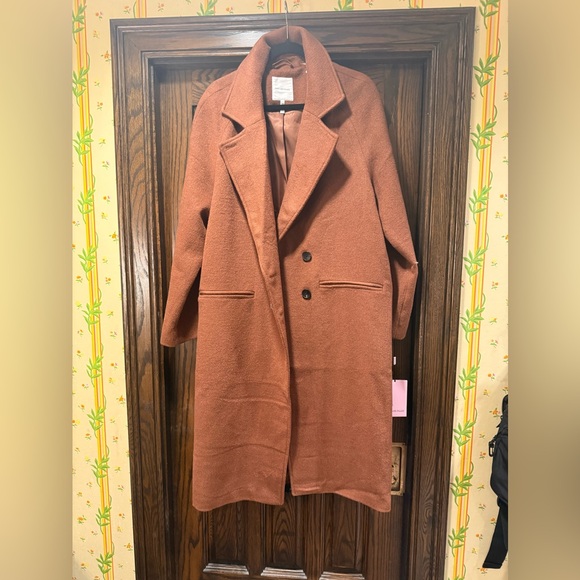 Function & Fringe Edit | Avec Les Filles Longline Wool Coat | Anthropologie - Picture 3 of 5